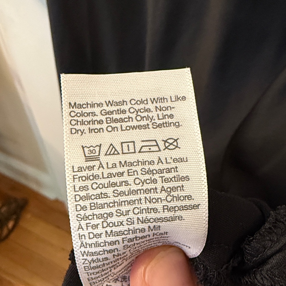 Madewell Black Satin Maxi Dress with V-Neck - Picture 7 of 7